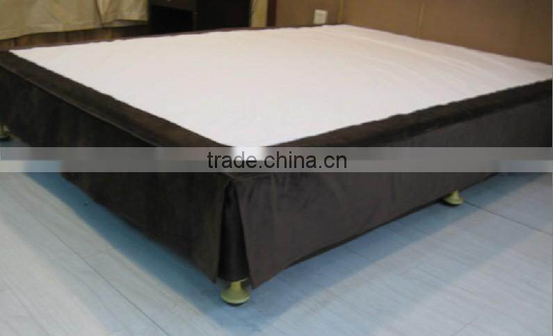 luxury 5 star decorative 100% polyster hotel bed skirt queen bed skirt