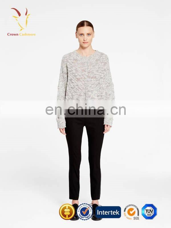 Loose Ladies Fancy Merino Wool Pullover Sweater