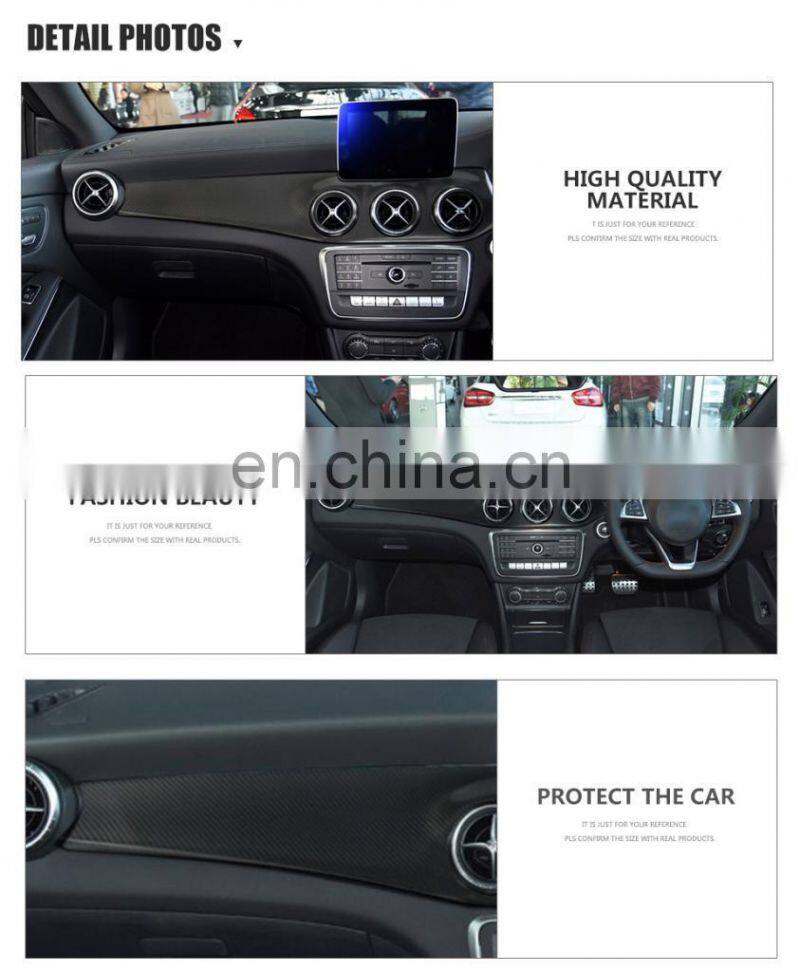 RHD Carbon Fiber Interior Dashboard Trim for Mercedes Benz CLA250 CLA45 GLA45 AMG 2013-2017