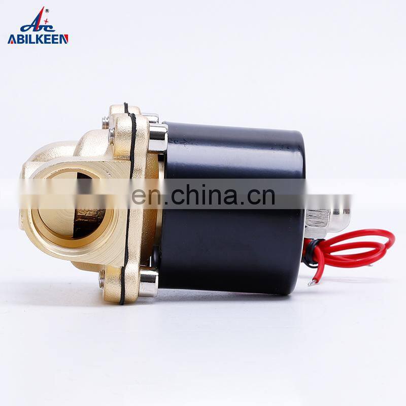 2W200-20 DC12/24V Normally Closed Type Direct Acting AC36/110/220/380V Electric Brass Solenoid Valve Price For Water