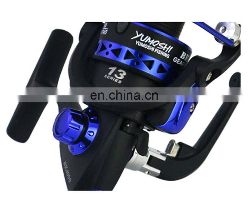 High Quality Metal Spool 13BB Plastic Body Saltwater Spinning Fishing Reel For Reel And Rod Combo