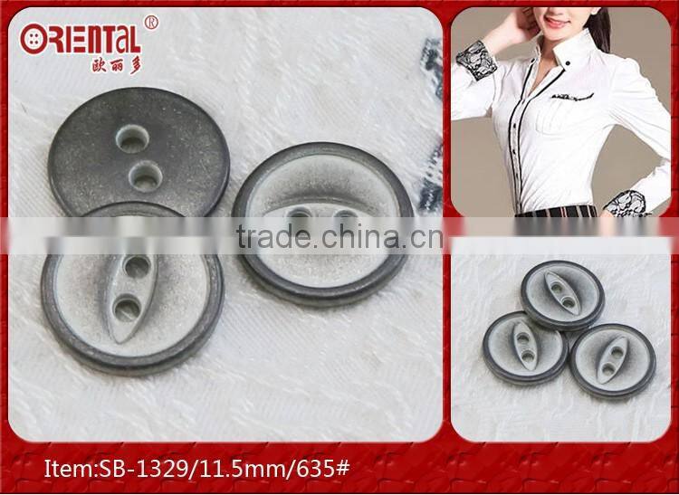 2 holes metal sewing button for shirt