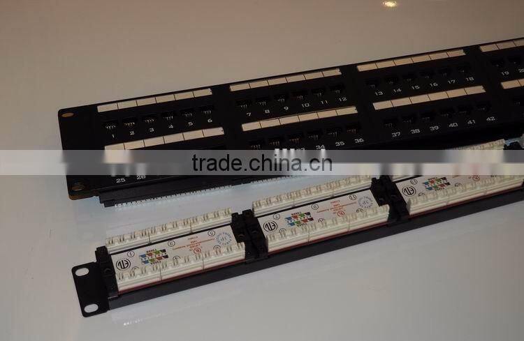 Krone&110 IDC CAT5E unshielded 48 Ports Patch Panel