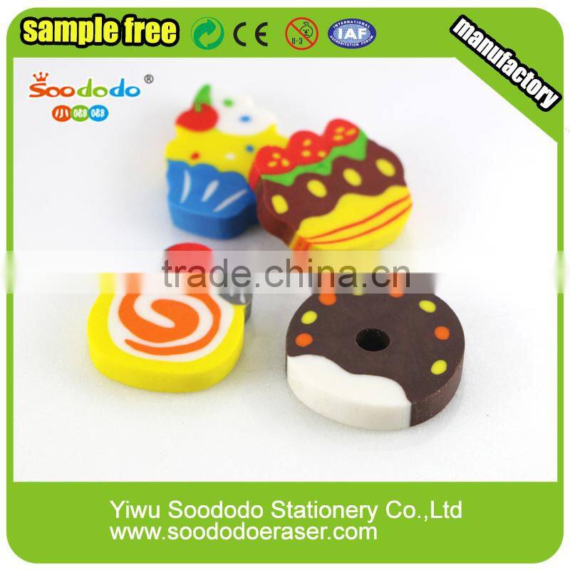 Cartoon harmless Extruded eraser food shape