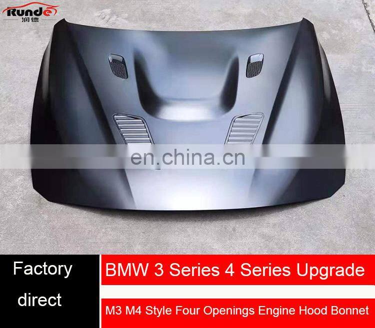 Runde Brilliant Quality Iron Material Auto Car Bonnet Engine Hood For BMW 3 Series 4 Series M3 M4 Engine Hood Bonnet