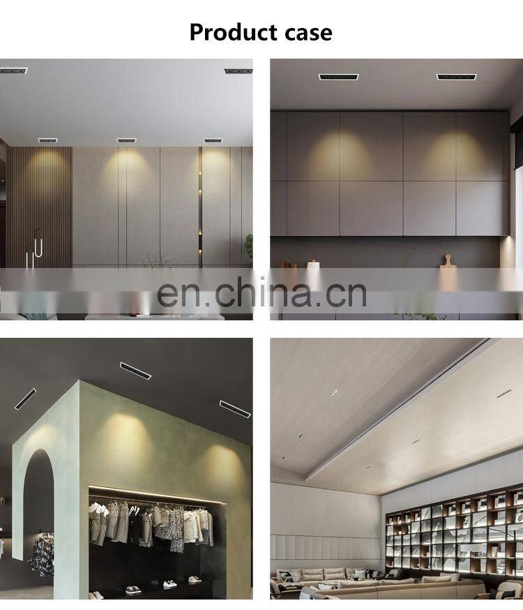 High Quality Dimmable Recessed Showroom Hospital Office Mini Spot Light LED Linear Downlight