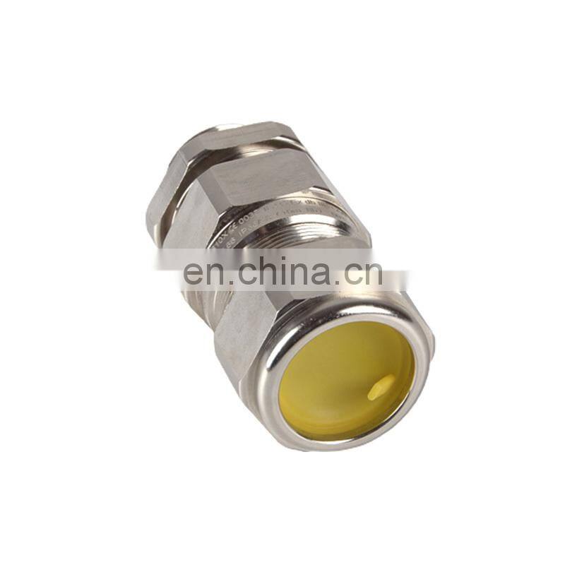 Cable glands for laying armored cable with double seal