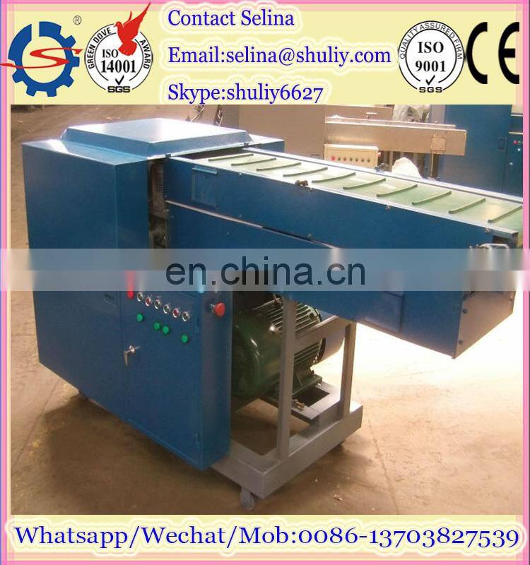 textile cutting machine/used rag cutter machine/waste cloth recycling machine