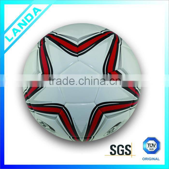 Wholesale official customized PU soccer ball/football size 5