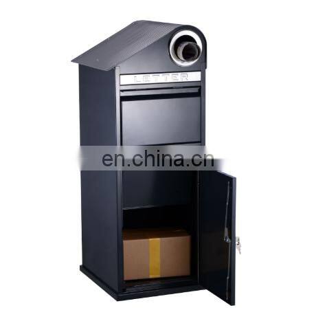 Postal Secure waterproof Outdoor Top opening Standalone Courier Parcel Delivery Box with anti theft lock