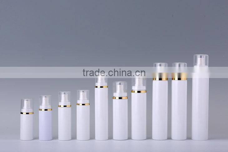 China supplier cosmetic packaging pet crimp bottle with mist sprayer free samples