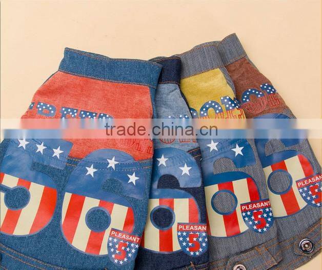 cowboy mix color dog outfits pet dog clothes for Teddy