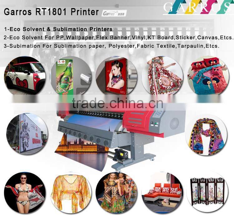 Garros 1.8m PVC Banner Flex Machine RT1802 with 1440DPI High Resolution
