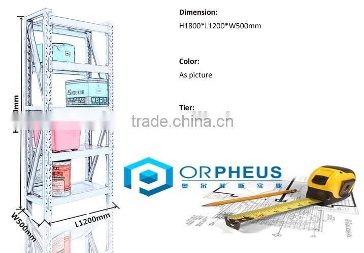 Fast delivery heavy duty warehouse rolled rack system 4 tier shelf