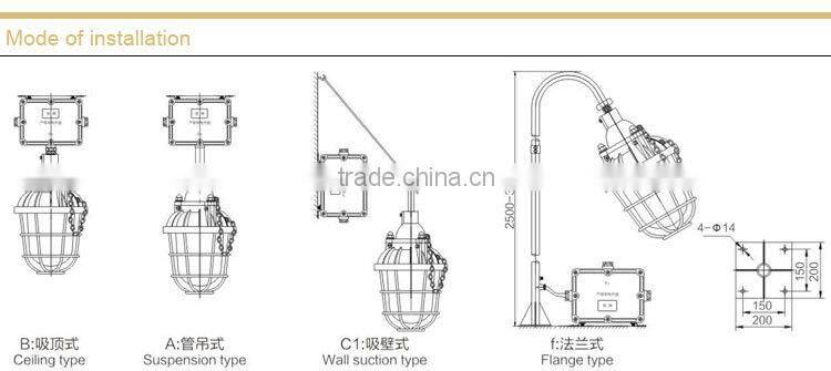 BAD51-100 Flameproof Explosion proof Light