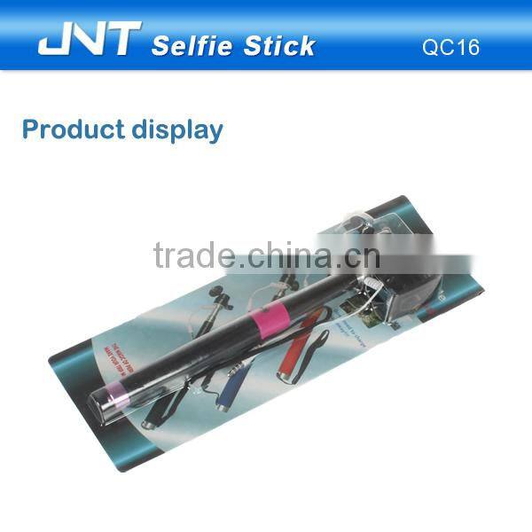 360 degree rotating folding wire selfie stick for phones QC16