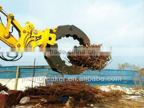 durable KAIYUAN hydraulic grapple, KAIYUAN excavator attachment grapple,wood log grapple