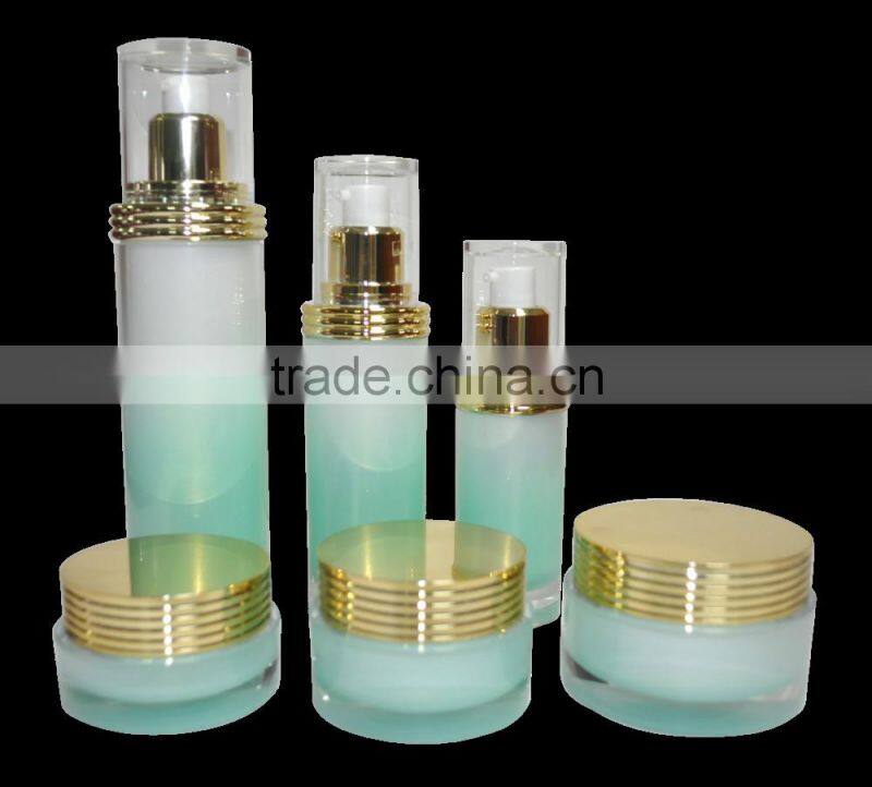 Purple plastic cosmetic packaging for cream jars