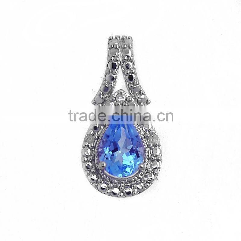 beautiful blue diamond jewelry set