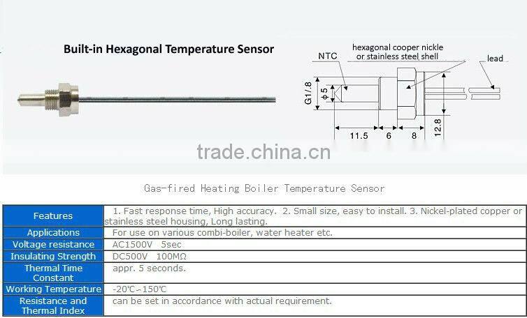 Temperature Sensor for Heating Boiler