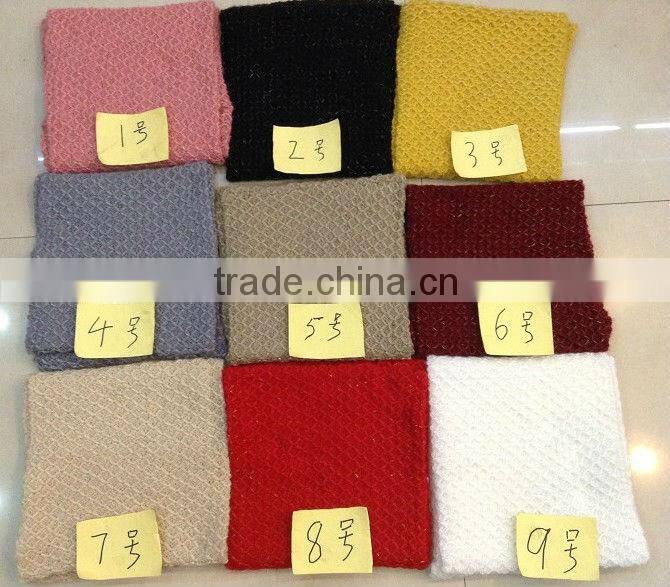 Fashion Shine Silver Women Wool Knitting Neck Warmer