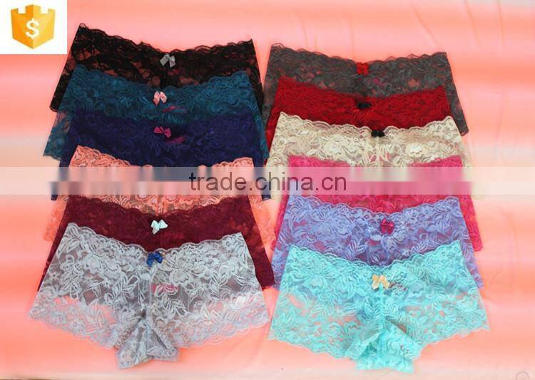 Lace lady sex boyshort,pure lace ,breathable and eco-friendly