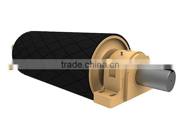 Head/tail driving pulley for belt conveyor