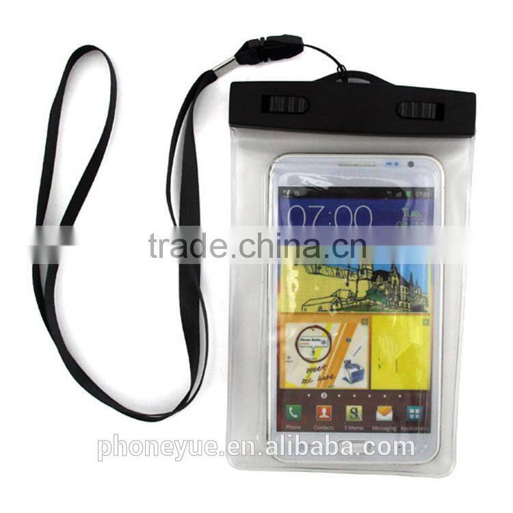 bigger size clear waterproof underwater pouch dry bag case for samsung a7