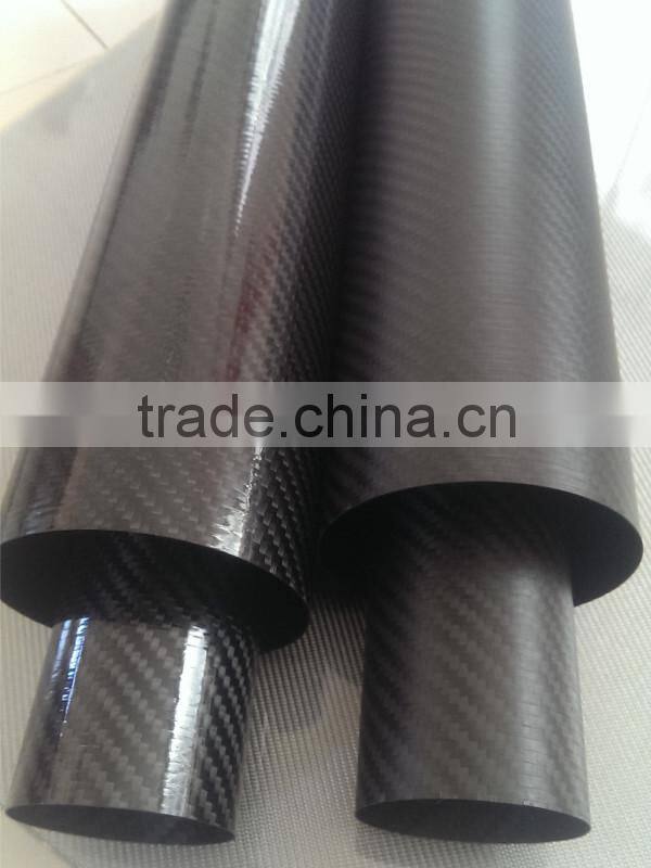 Carbon fiber 3k weave tube with thin wall thickness made by China manufacturer