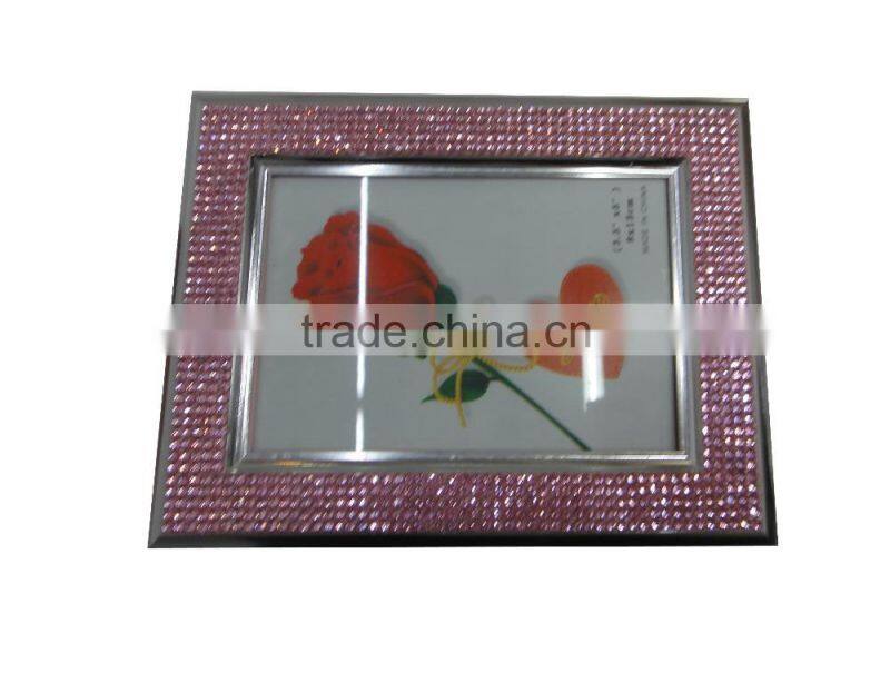 Square Rhinestone Photo Frame custom logo