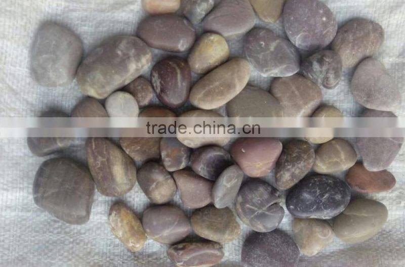 Mixed color pebble stone for sale