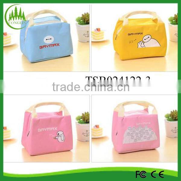 promotion Baymax portable insulated bag canvas cooler bag cheap lunch bag
