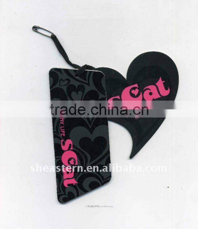 Custom paper hang tag