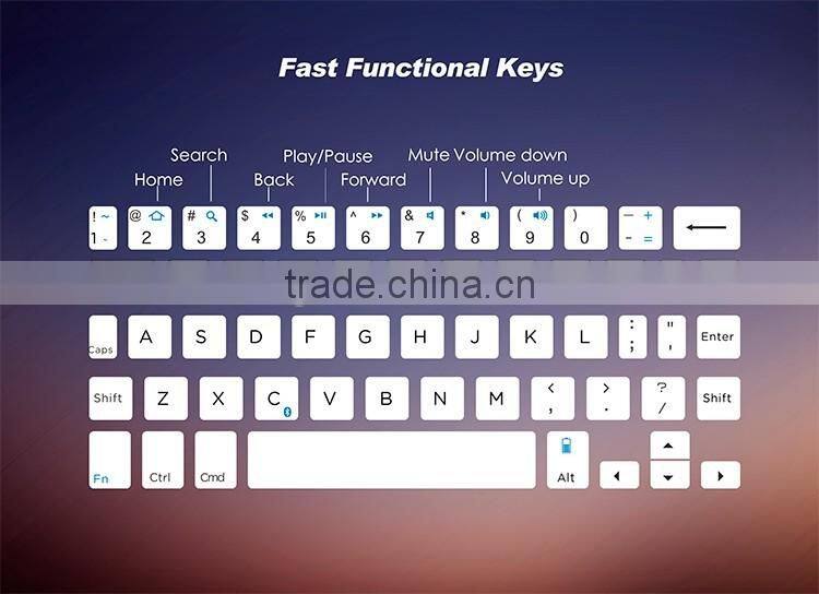 Aluminum alloy foldable Bluetooth keyboard for smartphones and tablets