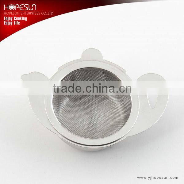 High quality S/S18/8 saucer mesh tea infuser
