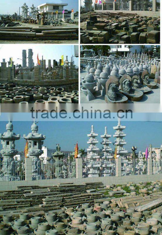 used antique granite millstone