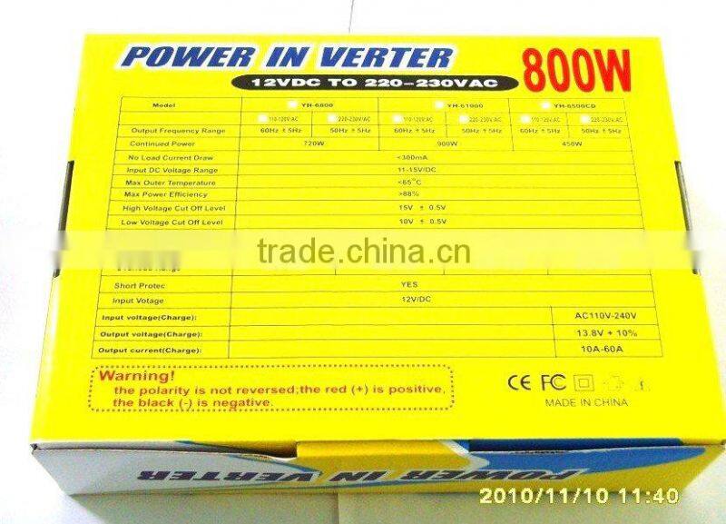 800W power inverter modify sine wave
