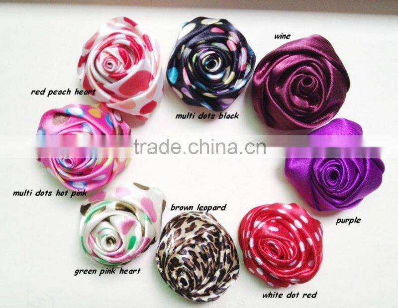 Handmade 10cm Satin Lotus Flower,Satin Flower Hair Accessory