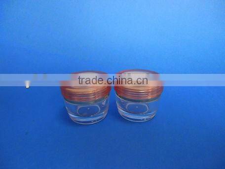 Round cosmetics empty cream jars with lids