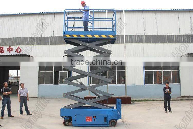 CE approved self propelled electric mobile mini scissor lift
