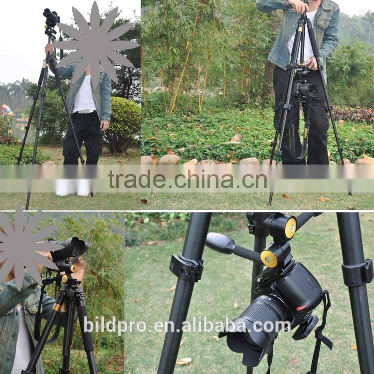 BILDPRO 1.8m Hydraulic Tripod Professional Camera Stand 32mm Aluminum Leg
