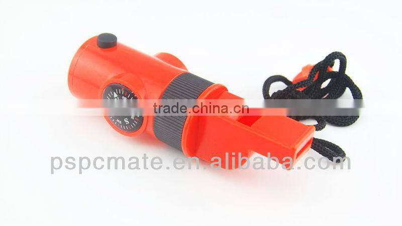 new promotional whistles with led light and compass