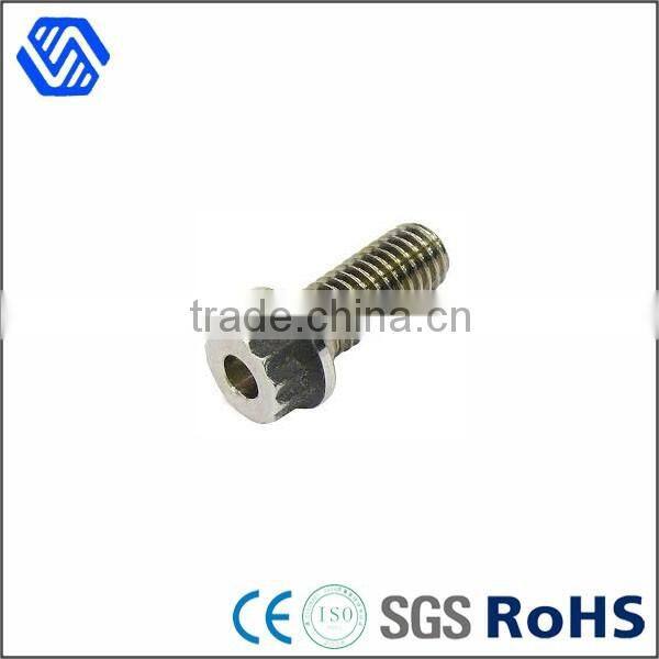 high strength full thread carbon steel safty bolt anti theft 12 point flange bolt