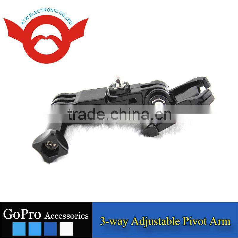 3-way Adjustable Pivot Arm for Gopro Hero 2/3/3+/4/4 Session