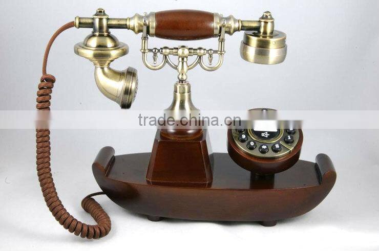 tel-6711905 retro telephone Stylish home wooden antique telephone