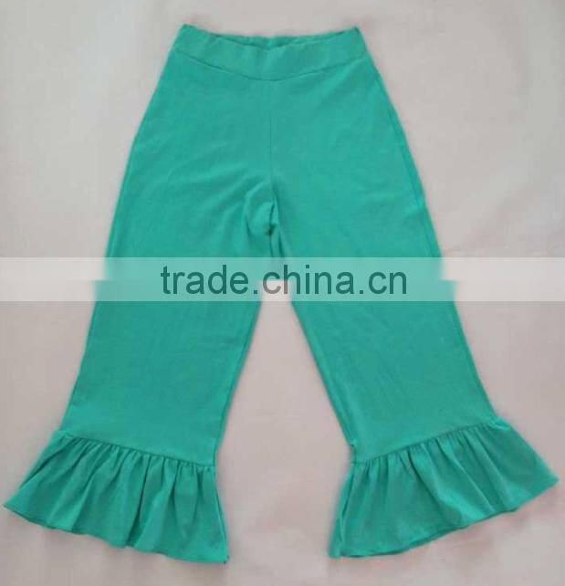 Newest Ladies cotton ruffle pants women loose knit pants