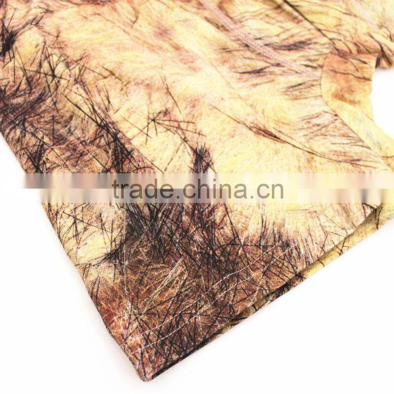Custom digital print boxer shorts with logo in waistband mens underwear