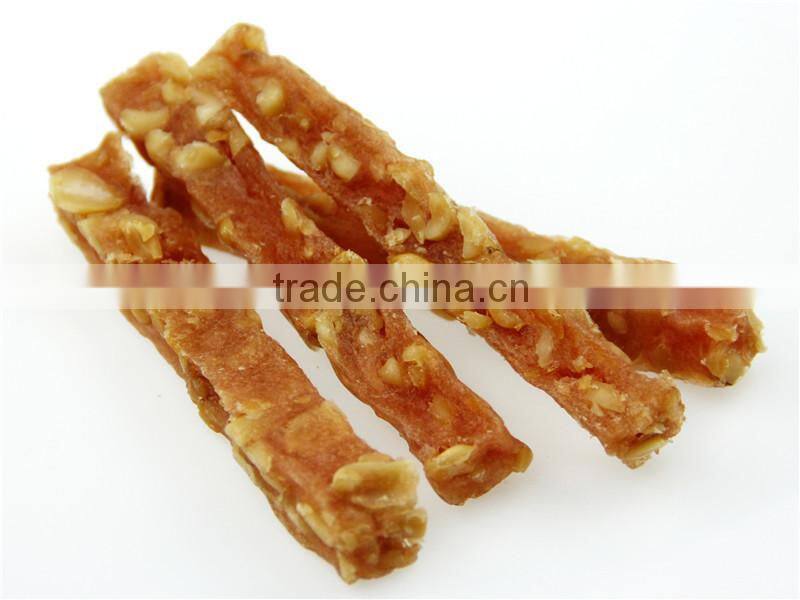 wholesale natural dry fish skin and white biscuit wraps pet dog Snack