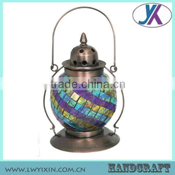 Mosaic glass hurricane oil lantern pictures