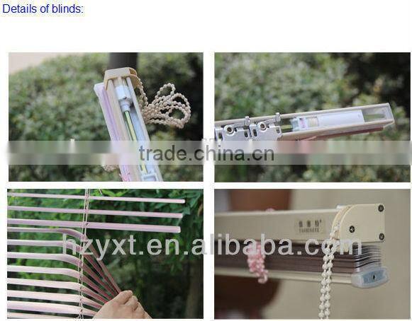 Top quality anti-uv sunscreen aluminium casement window with blinds slat